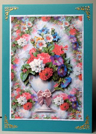 Vase of Flowers Quick Card by Kristina Norbat
