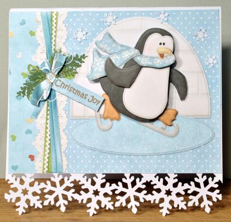 Christmas Joy Penguin by Kristina Norbat
