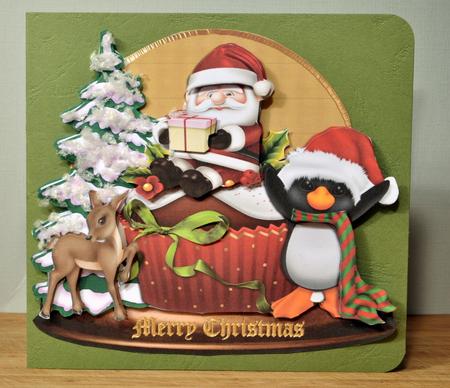 Merry Christmas -cupcake Santa - Shaped by Kristina Norbat
