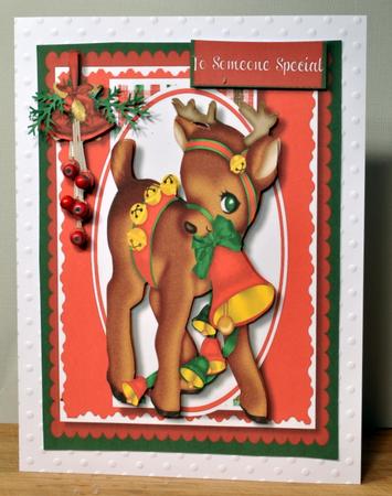 Little Reindeer Ringing the Bell. by Kristina Norbat