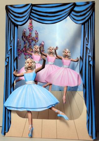 3D Corner Card Kit - Ballet by Kristina Norbat