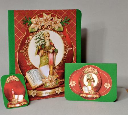 Antique Vintage Christmas Card Decorations by Kristina Norbat