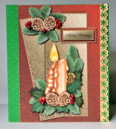 Classic Christmas Candle by Kristina Norbat