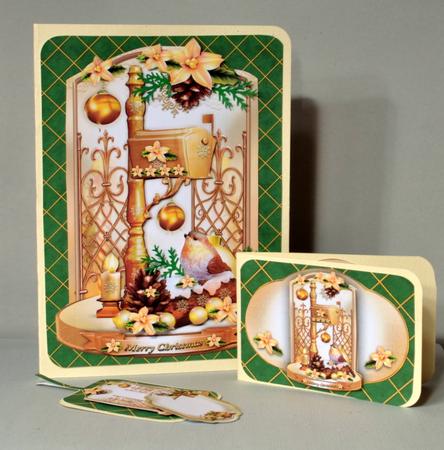 Decorative Robin Bird with Mailbox Card by Kristina Norbat