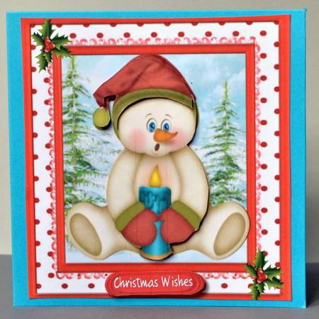 The Cold Snowman Warming His Hands by Kristina Norbat