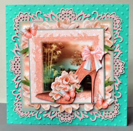 The Magnolia Shoe Card Front Kit by Kristina Norbat