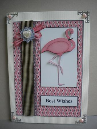 Flamingo Quick Card by Kristina Norbat