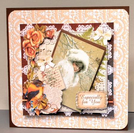 Harrison Fisher Lady Birthday #3 Card Front Mini Kit by Kristina Norbat