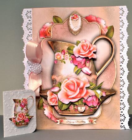 Victorian Jar (pitcher) with Roses by Kristina Norbat