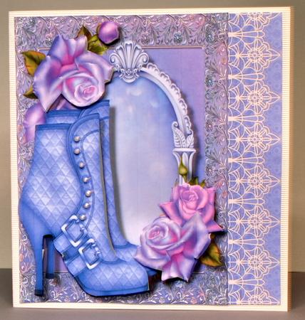 Lovely Quilted Buckle Boot and Roses by Kristina Norbat