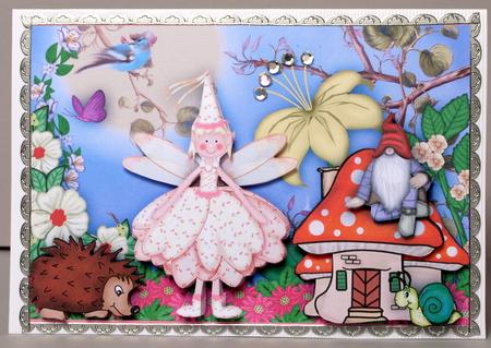 Fairy Secret Garden Topper & Decoupage by Kristina Norbat
