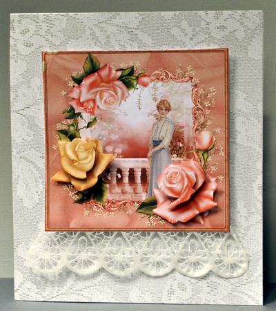 Summer Evening Card with Decoupage by Kristina Norbat