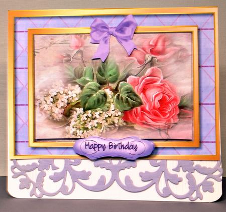 Beautiful Pink Rose and White Lilac  by Kristina Norbat