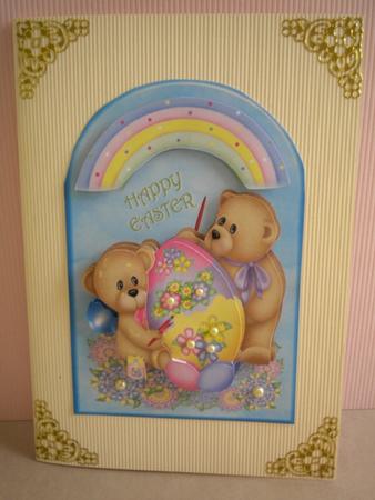 Easter Bears Arch Card - Cute Card and Decoupage by Kristina Norbat
