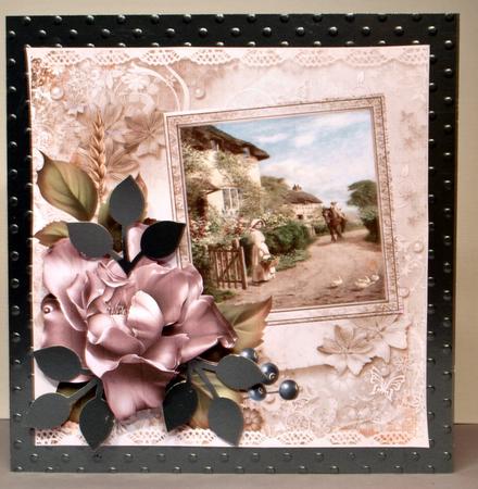 Going to Market Card with Decoupage by Kristina Norbat
