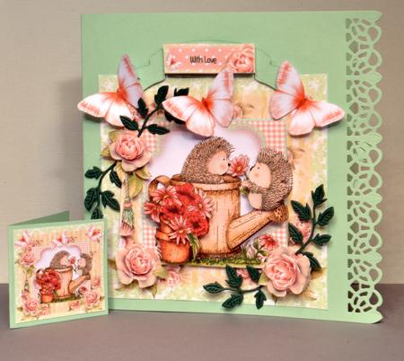Hedgehog Popsy Card Front Kit by Kristina Norbat
