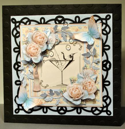 Champagne Bath 8x8 Mini Kit & Decoupage by Kristina Norbat