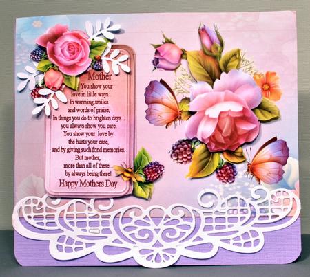 Mothers Day Verse with Roses by Kristina Norbat