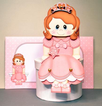 3D on the Shelf Card Kit - Fairytale Princess Nina by Kristina Norbat