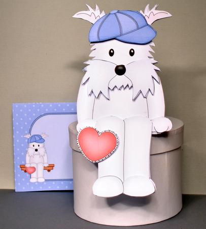 3D on the Shelf Card Kit - Jock Westie Dog by Kristina Norbat
