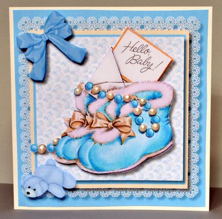 Booties for a Baby Boy by Kristina Norbat