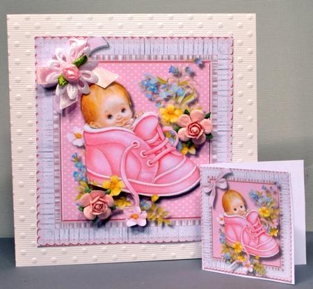 A Bundle of Joy in a Bootie ( Girl) by Kristina Norbat
