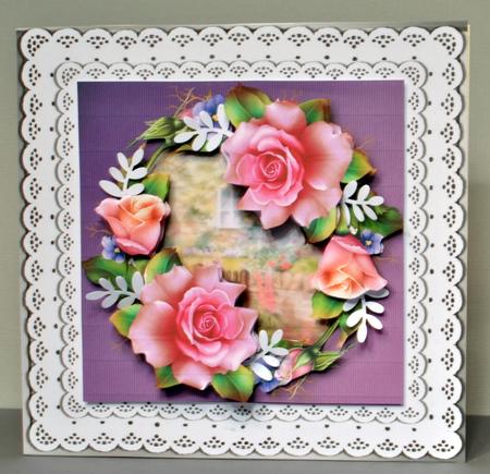 Beautiful Spring Roses Wreath by Kristina Norbat