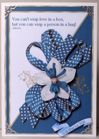 Wrapped in a Hug Card Topper by Kristina Norbat