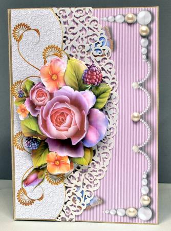 Blackberries & Roses Flap Front Card Mini Kit 2 by Kristina Norbat