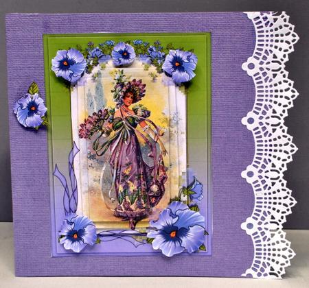 Victorian Lady Lilac 6x8 Mini Kit by Kristina Norbat