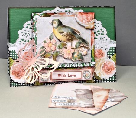 Card with Inlet a Little Bird Told Me 246 by Kristina Norbat