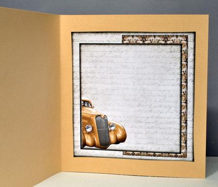 Insert Male Card Vintage Car by Kristina Norbat