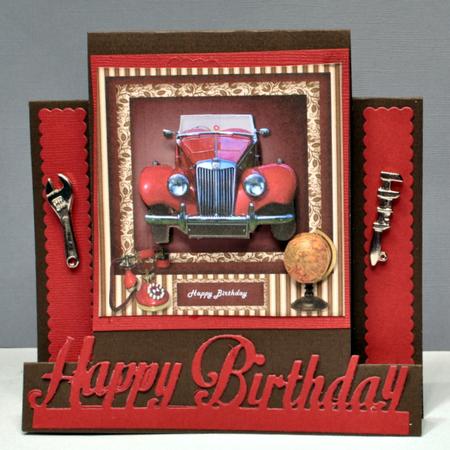 Male Card Vintage Mg by Kristina Norbat