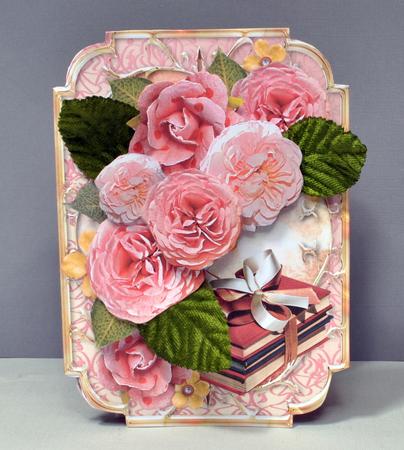 Books and Flowers Shaped Card Mini Kit by Kristina Norbat