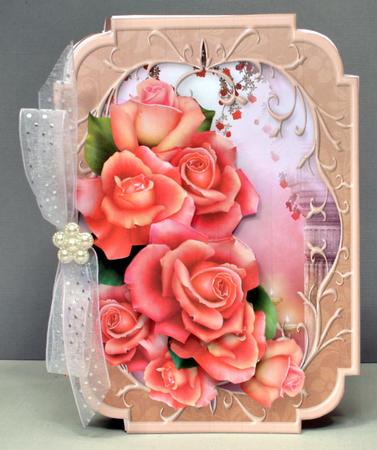 Country Roses Shaped Card Mini Kit by Kristina Norbat