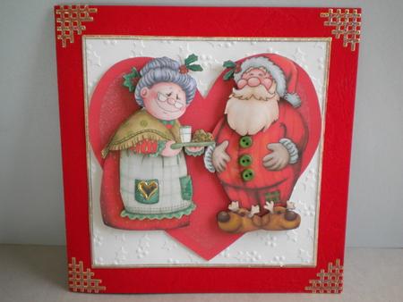 Santa and Mrs Claus Decoupage by Kristina Norbat