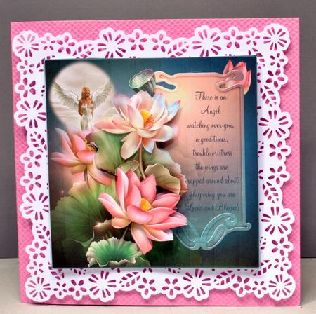 An Angel is Watching Topper with Decoupage by Kristina Norbat