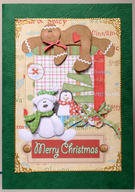 Hanging Out with Friends Card Front with Decoupage by Kristina Norbat