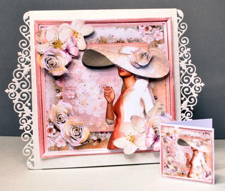 The Lace Hat Card Front Kit by Kristina Norbat