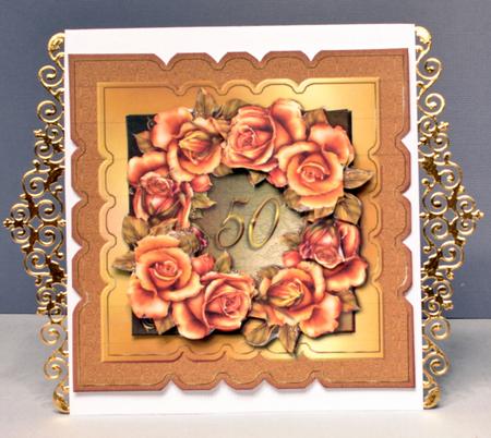 Scallop Topper Golden Wedding Mini Kit by Kristina Norbat
