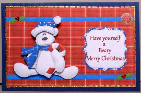 Candy Bear Card Front by Kristina Norbat