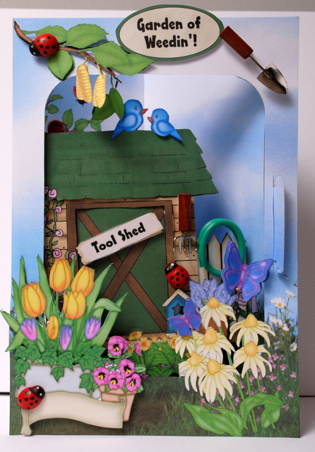 3D Corner Card Kit - Gardener's Delight by Kristina Norbat
