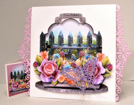 The Pink Roses Container Topper Kit by Kristina Norbat