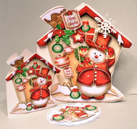 Christmas Snowman with Decorations by Kristina Norbat