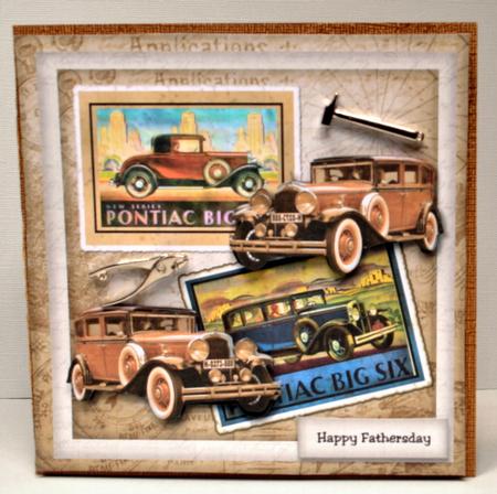 Male Car Vintage Cards by Kristina Norbat
