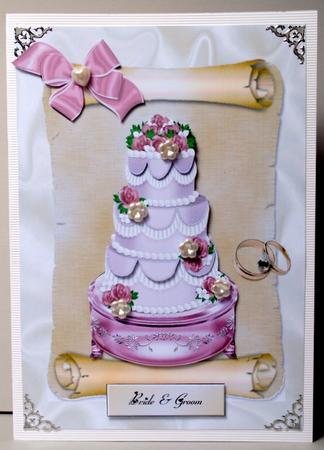 Wedding Cake on a Scroll by Kristina Norbat