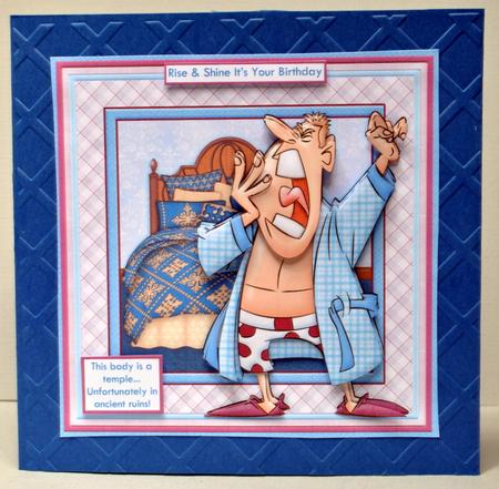 Wake Up Grumpy 8x8 Humorous Mini Kit & Decoupage by Kristina Norbat