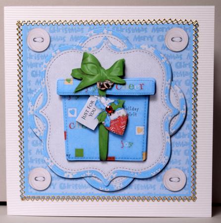 Just for You a Chritmas Present Card Front by Kristina Norbat