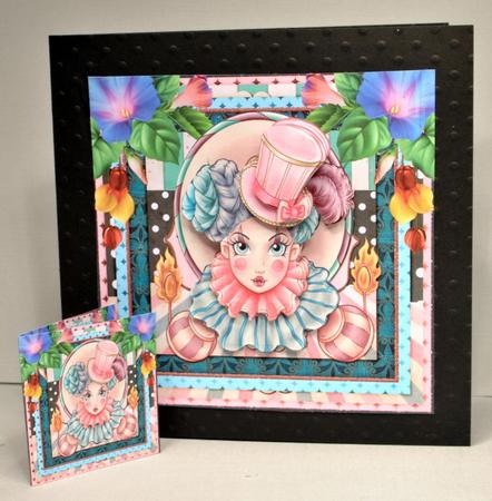 Cardtopper Steampunk Harlequin 542 by Kristina Norbat