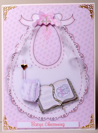 Christening Bib Girl by Kristina Norbat